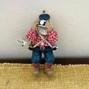 Vintage Department 56‎ Santa Action Christmas Ornament photography